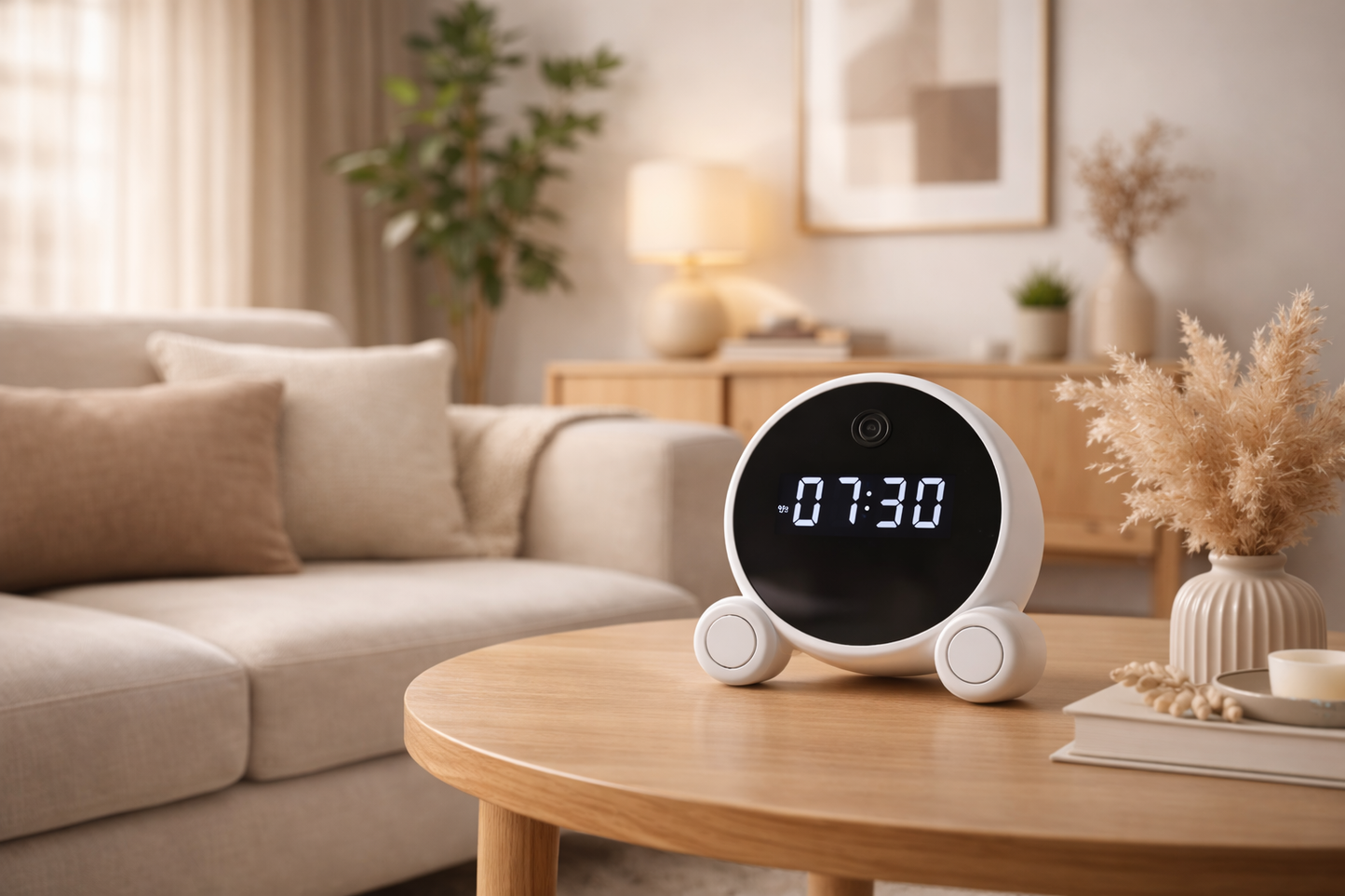 1080P Wi-Fi Alarm Clock Security Camera