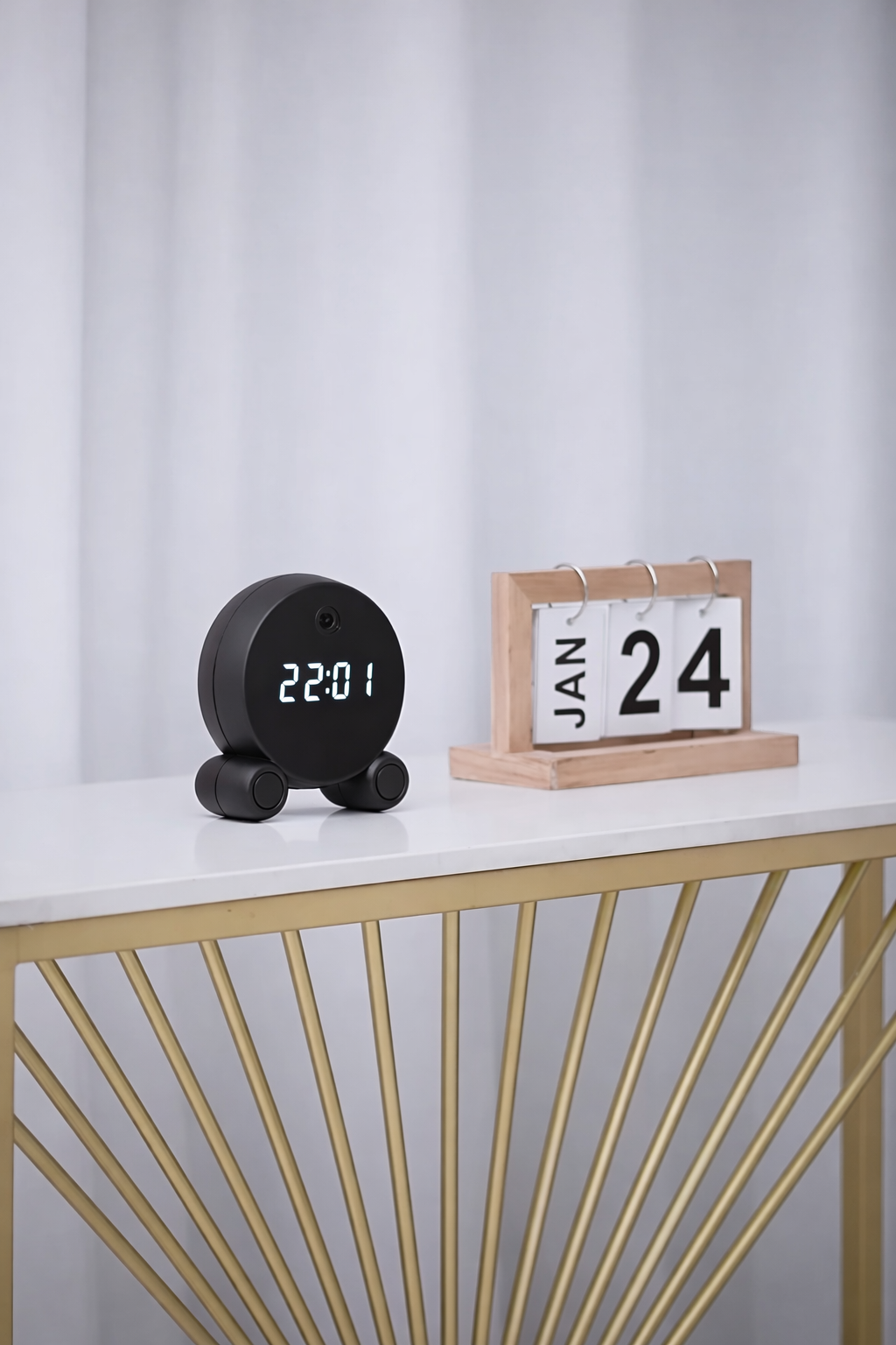 1080P Wi-Fi Alarm Clock Security Camera