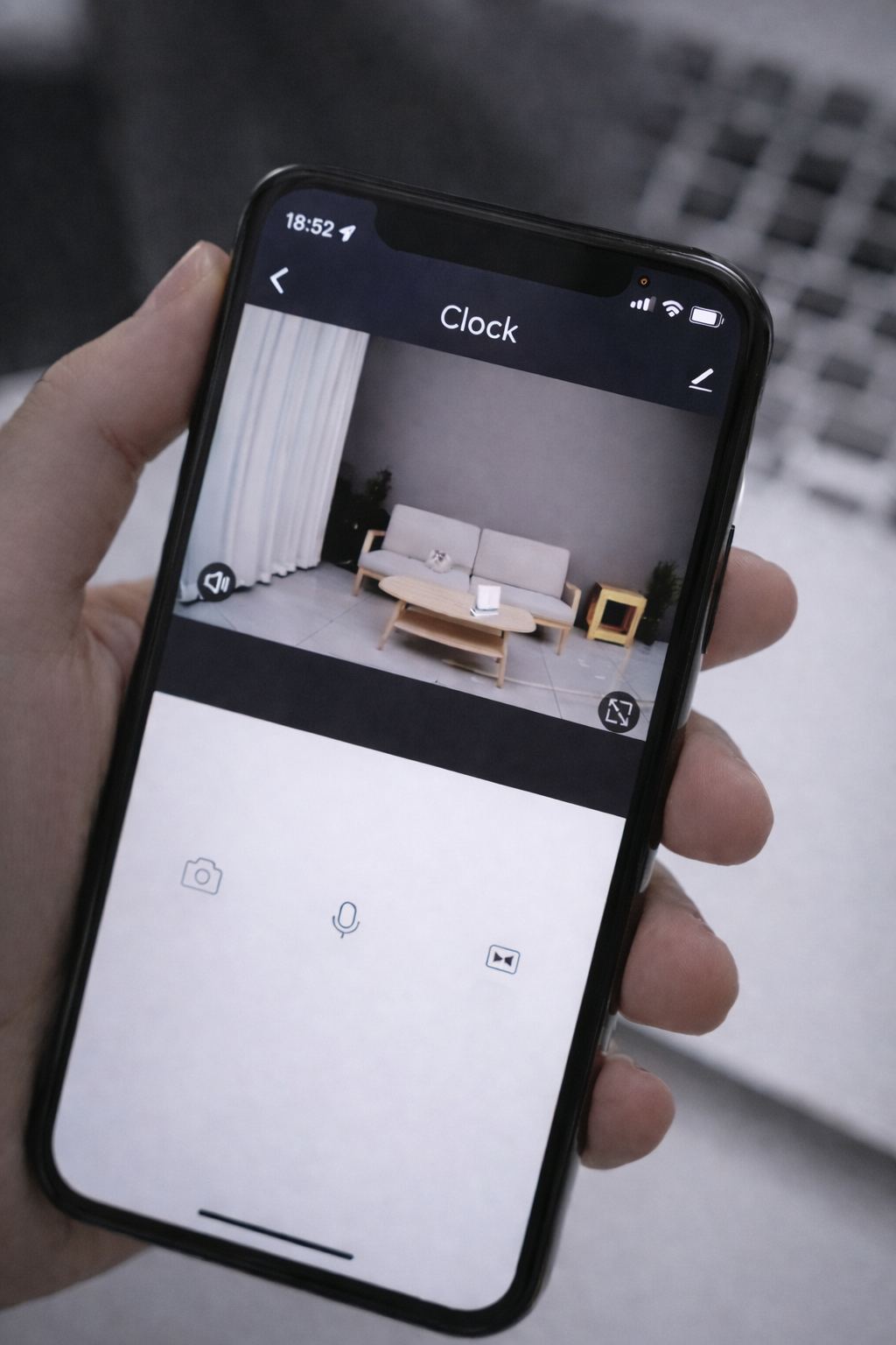 1080P Wi-Fi Alarm Clock Security Camera